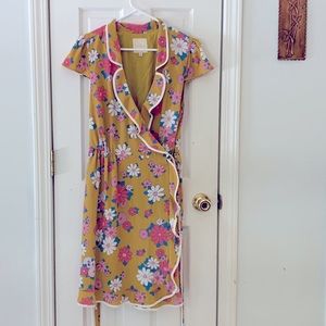 Daytime Dapper Dandelion ModCloth Wrap Dress